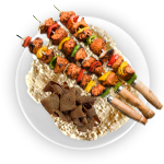 1/2 Shish 1/2 Donner Kebab 