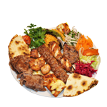 1/2 Chicken Tikka 1/2 Donner Kebab 