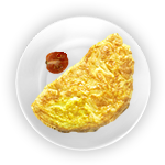 Chicken Omelette & Chips 